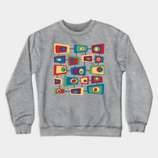 Mid Century Cosmic Olive TV Crewneck Sweatshirt